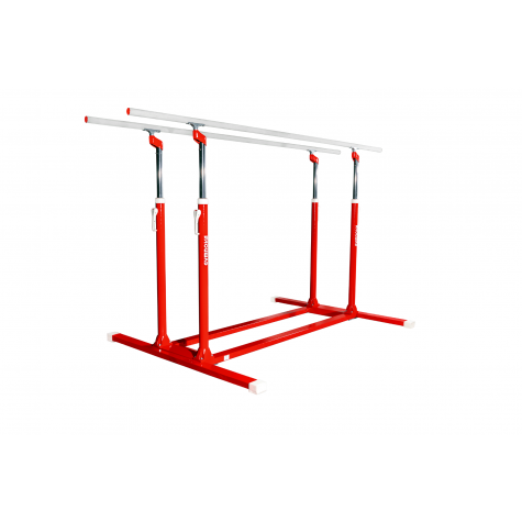 « LIVERPOOL » COMPETITION PARALLEL BARS WITH NATURAL FIBRE HAND-RAILS - WITHOUT WEIGHTED EXTENSIONS